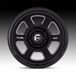 Fuel Hype FC860MX FFT Matte Black Custom Truck Wheels 3